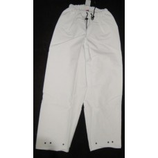 Pants,White P V C Waterproof