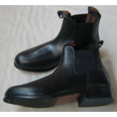 Black Elastic Sided Driving Boots