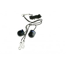Ear Plugs Black Rubber, Side Clips onto Bridle